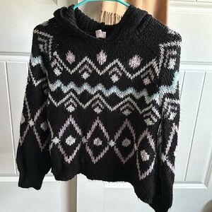 No Boundaries Black hoodie knitted size M